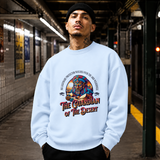 Retro Illustrative Guardian of the Desert T-Shirt – Gothic Streetwear Poster Graphic Tee - Color: light blue