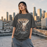 Reverse Angel T-Shirt – Dark Art / Renaissance Aesthetic Graphic Tee - Color: Dark Heather