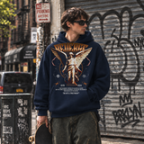 Reverse Angel T-Shirt – Dark Art / Renaissance Aesthetic Graphic Tee - Color: navy