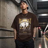 Risilient Indefatigable Statue T-Shirt – Dark Art / Renaissance Aesthetic Graphic Tee - Color: Dark Chocolate