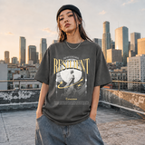 Risilient Indefatigable Statue T-Shirt – Dark Art / Renaissance Aesthetic Graphic Tee - Color: Dark Heather