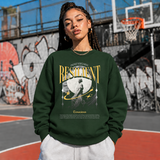 Risilient Indefatigable Statue T-Shirt – Dark Art / Renaissance Aesthetic Graphic Tee - Color: forest green
