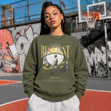 Risilient Indefatigable Statue T-Shirt – Dark Art / Renaissance Aesthetic Graphic Tee - Color: military green