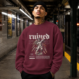Ruined Angel Statue T-Shirt – Dark Art / Renaissance Aesthetic Graphic Tee - Color: maroon