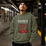 Sacred Mechanical Divinity Statue T-Shirt – Dark Art / Renaissance Aesthetic Graphic Tee - Color: military green