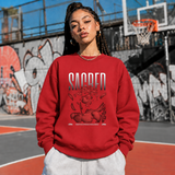 Sacred Mechanical Divinity Statue T-Shirt – Dark Art / Renaissance Aesthetic Graphic Tee - Color: red