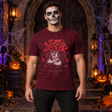 Sad Hour T-Shirt – Dark Editorial Graphic Design Graphic Tee - Color: maroon