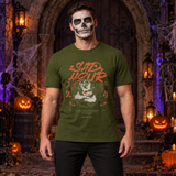 Sad Hour T-Shirt – Dark Editorial Graphic Design Graphic Tee - Color: military green
