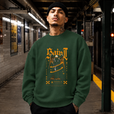 Saint Gold Reaper Angel T-Shirt – Gothic Streetwear Poster Graphic Tee - Color: forest green