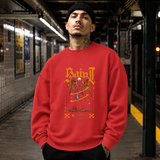 Saint Gold Reaper Angel T-Shirt – Gothic Streetwear Poster Graphic Tee - Color: red