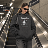 Sanctified Angel Hoodie – Dark Art / Renaissance Aesthetic Graphic Hoodie - Color: dark heather