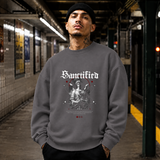 Sanctified Angel T-Shirt – Dark Art / Renaissance Aesthetic Graphic Tee - Color: charcoal