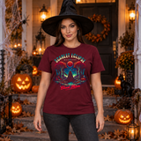 Scarlet Eclipse T-Shirt – Dark Editorial Graphic Design Graphic Tee - Color: maroon