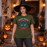 Scarlet Eclipse T-Shirt – Dark Editorial Graphic Design Graphic Tee - Color: military green