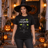 Scary - Foreboding T-Shirt – Halloween Streetwear Graphic Graphic Tee - Color: black