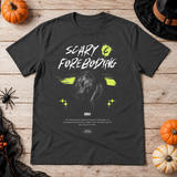 Scary - Foreboding T-Shirt – Halloween Streetwear Graphic Graphic Tee - Color: charcoal