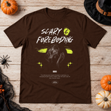 Scary - Foreboding T-Shirt – Halloween Streetwear Graphic Graphic Tee - Color: chocolate