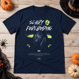 Scary - Foreboding T-Shirt – Halloween Streetwear Graphic Graphic Tee - Color: navy