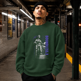 Sculpture Seat Boundless Statue T-Shirt – Dark Art / Renaissance Aesthetic Graphic Tee - Color: forest green