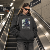 Sentinel Mecha Robot Hoodie – Contemporary Gothic Graphic Design Hoodie - Color: dark heather