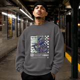 Sentinel Mecha Robot T-Shirt – Contemporary Gothic Graphic Design Tee - Color: charcoal