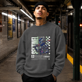 Sentinel Mecha Robot T-Shirt – Contemporary Gothic Graphic Design Tee - Color: dark heather