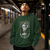 Seraphic Urban Essence Angel T-Shirt – Dark Art / Renaissance Aesthetic Graphic Tee - Color: forest green