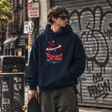 Servant Reaper Hoodie – Gothic Streetwear Poster Graphic Hoodie - Color: navy