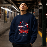Servant Reaper Sweatshirt – Gothic Streetwear Poster Graphic Sweatshirt - Color: navy