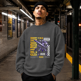 Shadow Guardian Knight T-Shirt – Gothic Streetwear Poster Graphic Tee - Color: dark heather
