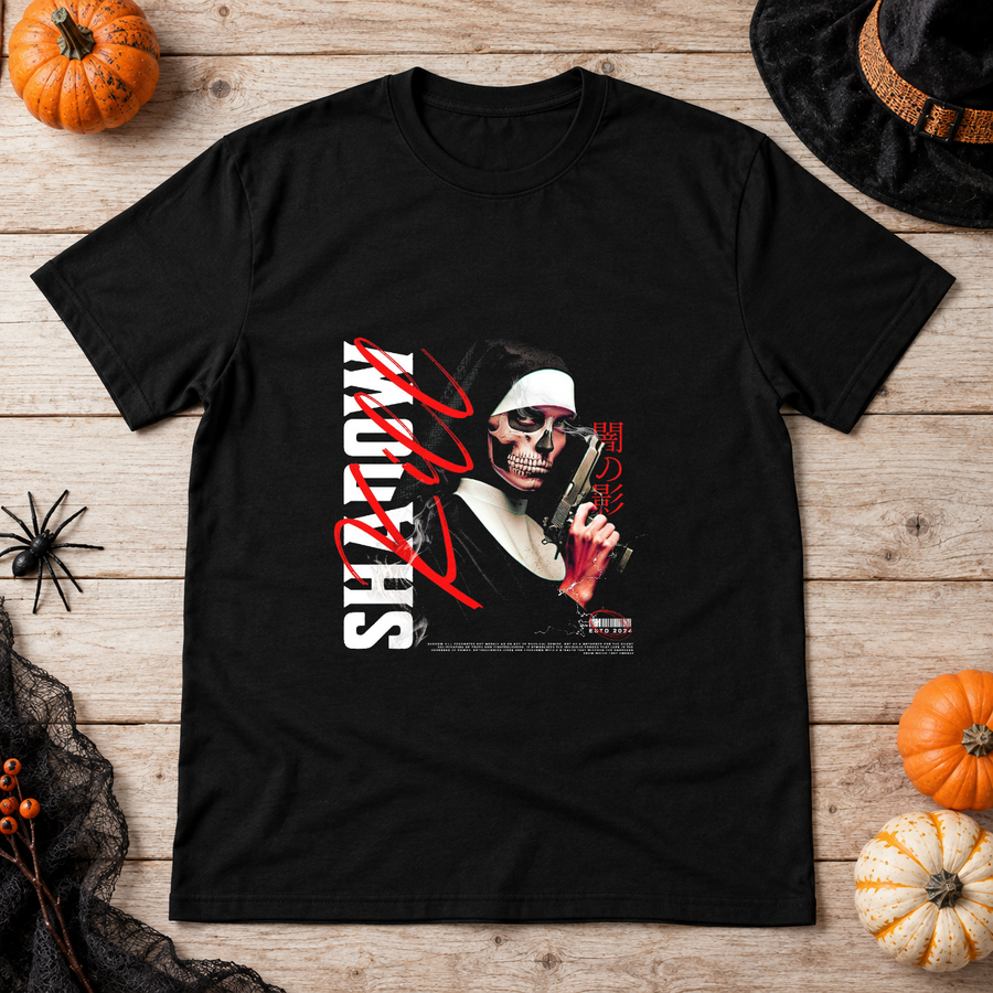 Shadow Kill T-Shirt – Skull & Reaper Gothic Graphic Graphic Tee - Color: black