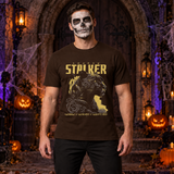Shadow Stalker T-Shirt – Skull & Reaper Gothic Graphic Graphic Tee - Color: chocolate