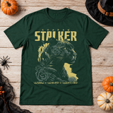 Shadow Stalker T-Shirt – Skull & Reaper Gothic Graphic Graphic Tee - Color: forest green