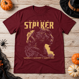 Shadow Stalker T-Shirt – Skull & Reaper Gothic Graphic Graphic Tee - Color: maroon