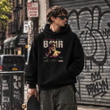 Shattered Blur Bust Hoodie – Dark Editorial / Gothic Streetwear Hoodie - Color: black