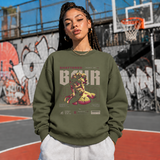 Shattered Blur Bust T-Shirt – Dark Editorial / Gothic Streetwear Tee - Color: military green