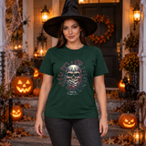 Shut Up! Skull! T-Shirt – Skull & Reaper Gothic Graphic Graphic Tee - Color: forest green