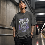 Sibling Streetwear Angel T-Shirt – Vintage Y2K / Acid Graphic Streetwear Tee - Color: Dark Heather