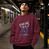 Sibling Streetwear Angel T-Shirt – Vintage Y2K / Acid Graphic Streetwear Tee - Color: maroon