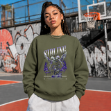 Sibling Streetwear Angel T-Shirt – Vintage Y2K / Acid Graphic Streetwear Tee - Color: military green