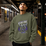 Sibling Streetwear Angel T-Shirt – Vintage Y2K / Acid Graphic Streetwear Tee - Color: military green