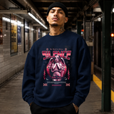 Silence Fallen Angel Skull T-Shirt – Dark Editorial / Gothic Streetwear Tee - Color: navy