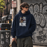 Silence Is the Ultimate Power Hoodie – Dark Editorial / Gothic Streetwear Hoodie - Color: navy