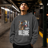 Silence Is the Ultimate Power T-Shirt – Dark Editorial / Gothic Streetwear Tee - Color: dark heather