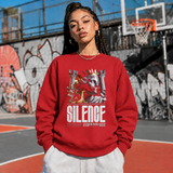 Silence Is the Ultimate Power T-Shirt – Dark Editorial / Gothic Streetwear Tee - Color: red