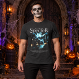 Silent Specter T-Shirt – Dark Editorial Graphic Design Graphic Tee - Color: charcoal