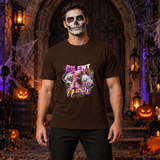 Silent Urbanity T-Shirt – Punk Rock Streetwear Graphic Graphic Tee - Color: chocolate