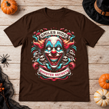 Sinister Secret T-Shirt – Skull & Reaper Gothic Graphic Graphic Tee - Color: chocolate
