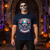 Sinister Secret T-Shirt – Skull & Reaper Gothic Graphic Graphic Tee - Color: navy