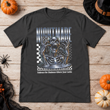 Skull Nightmare T-Shirt – Skull & Reaper Gothic Graphic Graphic Tee - Color: charcoal
